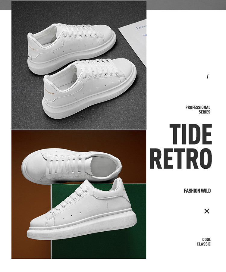 Fashion Platform Men Sport Shoes Casual Sneakers Autumn Outdoor Breathable Lightweight White Running Shoes Women Tennis Shoes