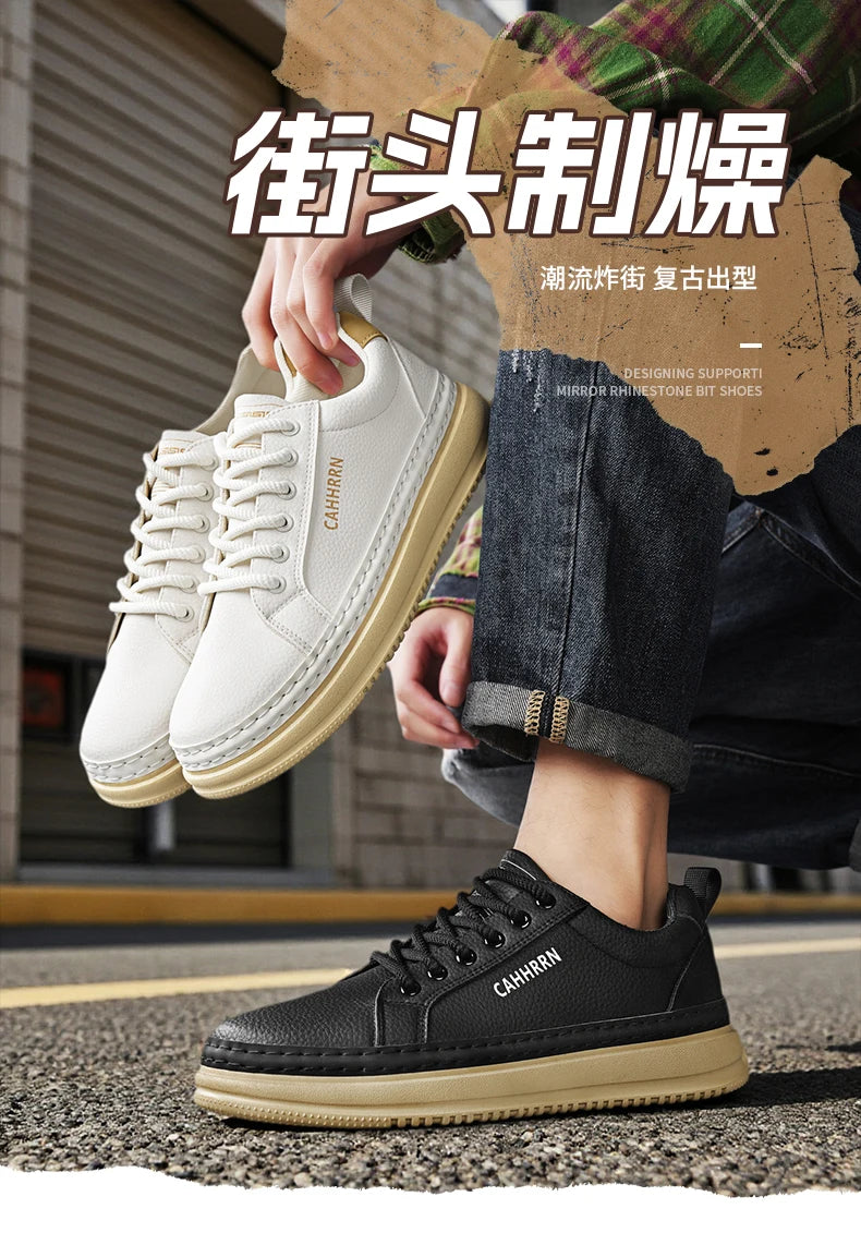 Casual sneakers, sports shoes, versatile stylish Hong Kong-style thick-soled trendy shoes for all seasons, 928