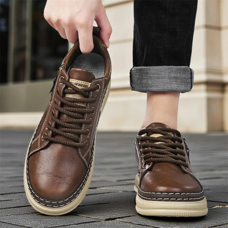 Casual sports shoes, versatile commuting shoes, thick soled students, trendy shoes for men,workwear shoes