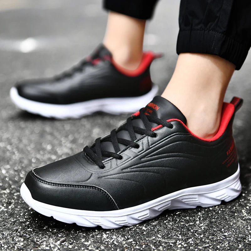 Men Casual Sneakers Shoes Anti-slip Low-top Outdoor Sports Shoes Men Lace-up Comfortable Soft Breathable Comfortable Shoes Men