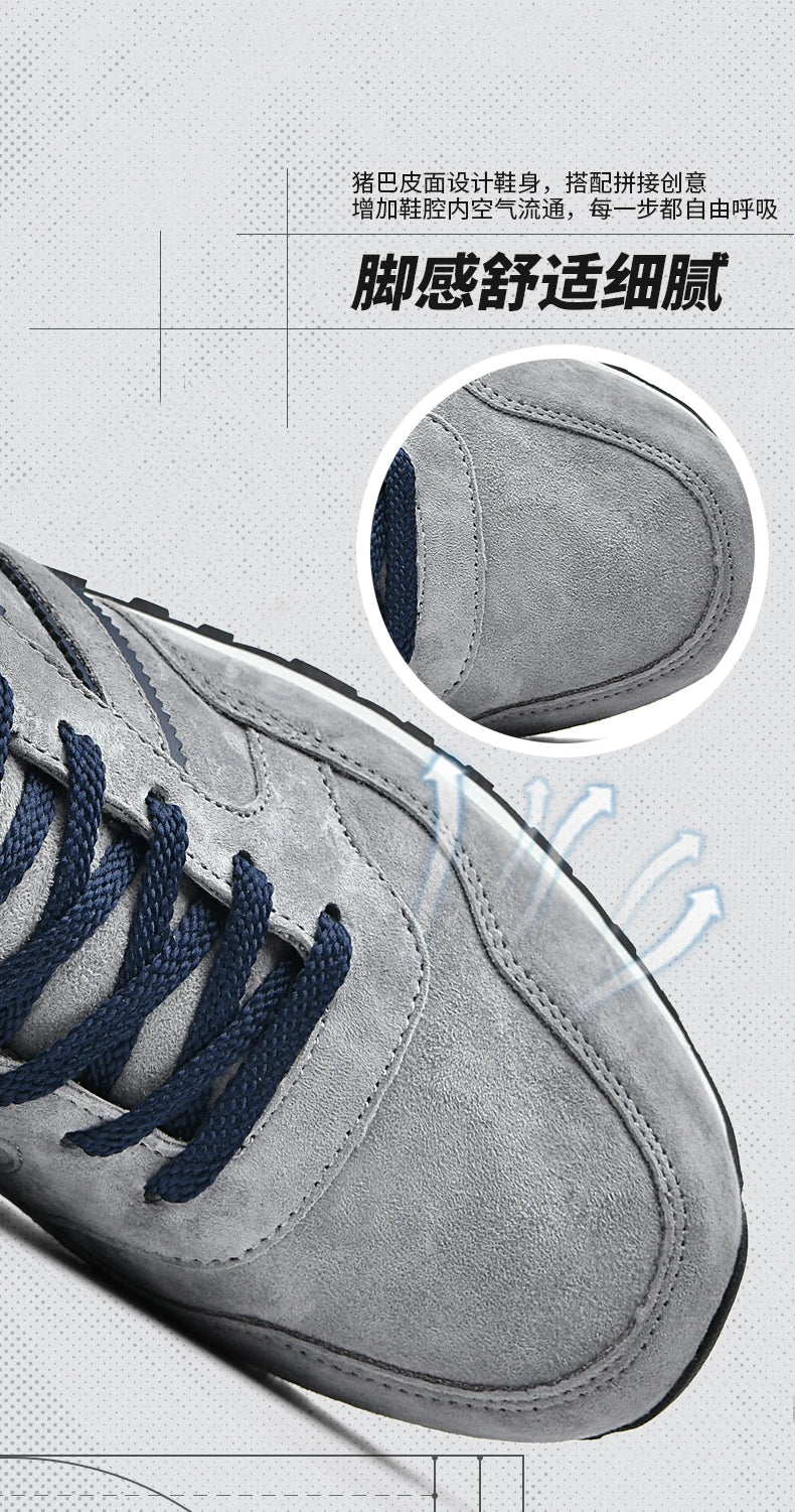 Men's casual shoes for sports and running, lightweight and soft soled, versatile and trendy men's shoes