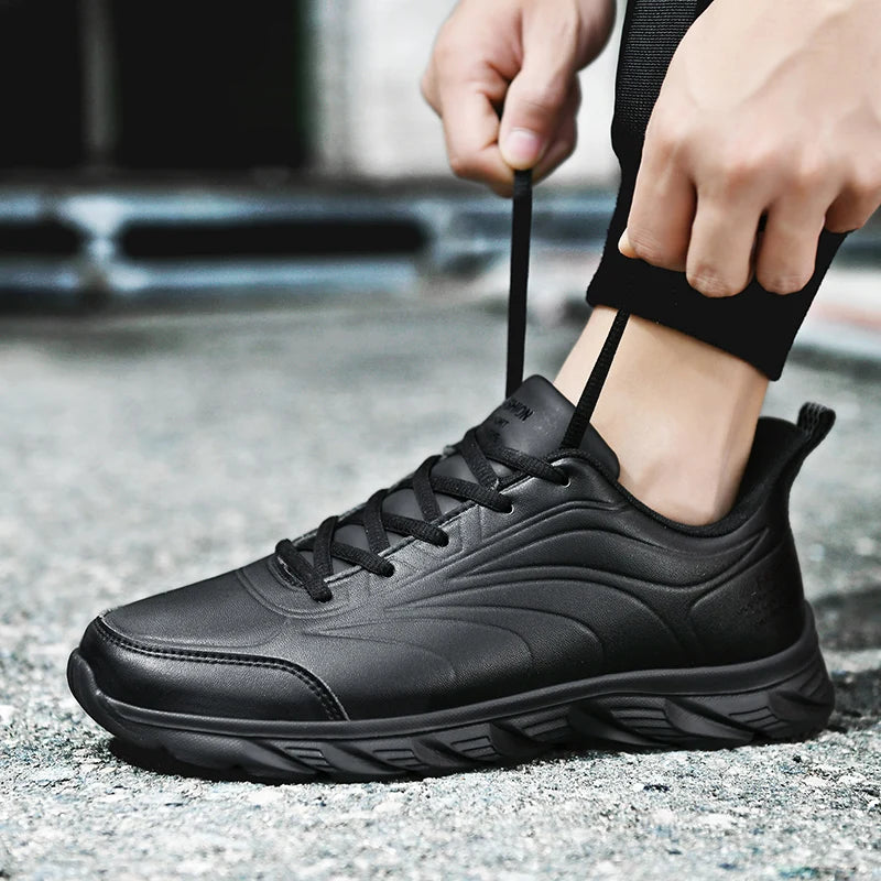 Men Casual Sneakers Shoes Anti-slip Low-top Outdoor Sports Shoes Men Lace-up Comfortable Soft Breathable Comfortable Shoes Men