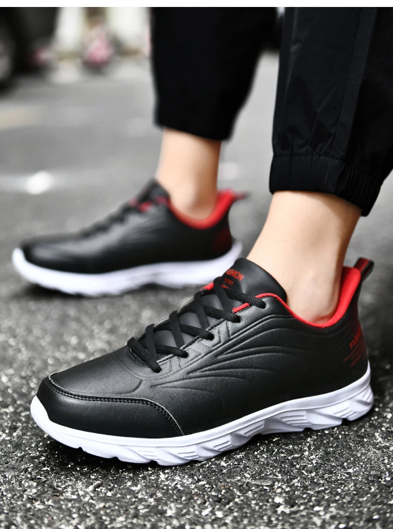 Men Casual Sneakers Shoes Anti-slip Low-top Outdoor Sports Shoes Men Lace-up Comfortable Soft Breathable Comfortable Shoes Men