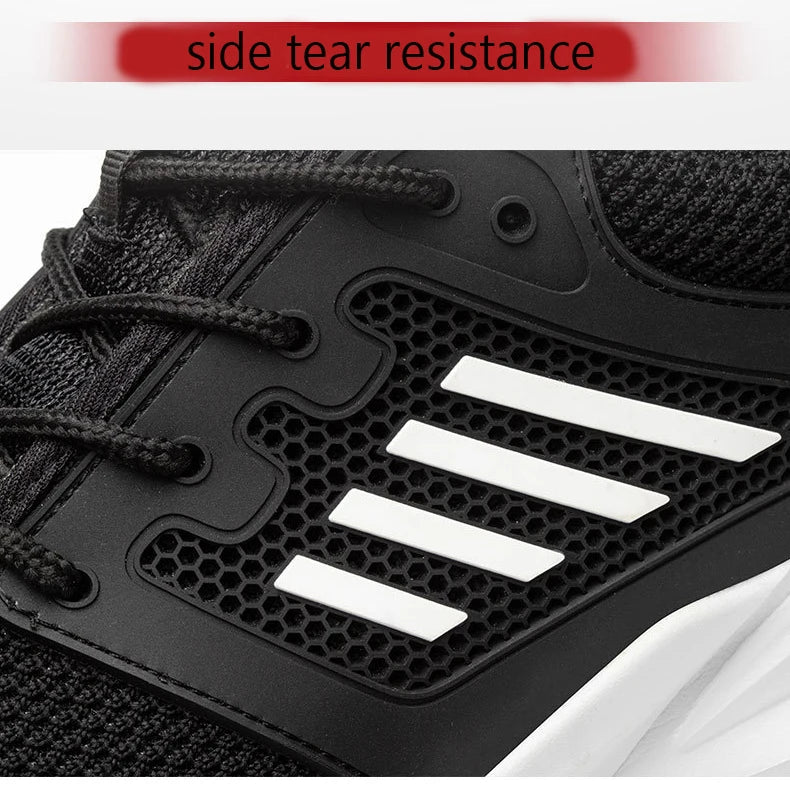 Men Work Sneakers Steel Toe Shoes light Breathable Safety Shoes Puncture-Proof Boots Fashion Indestructible Footwear Security