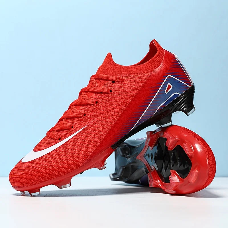 New Men Sport Soccer Shoes Training Boys Football Boots Outdoor Adult  Long Spikes Non Slip Cleats Breathable Match Comfortable