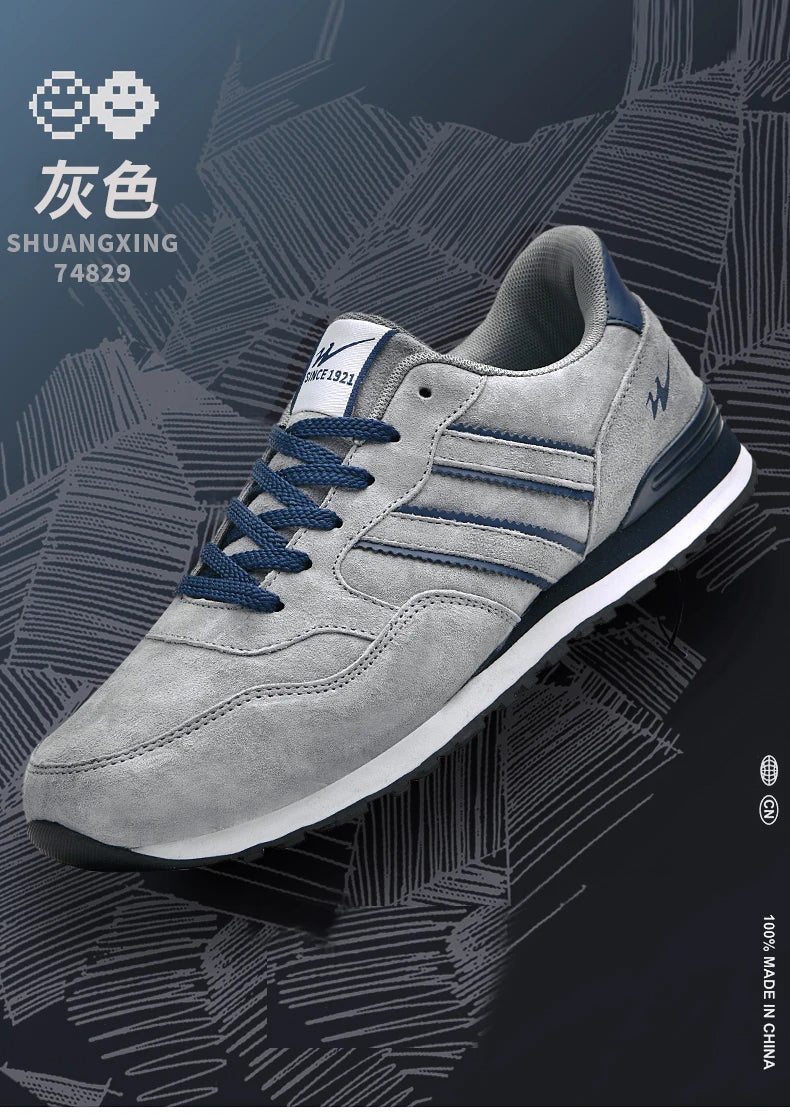 Men's casual shoes for sports and running, lightweight and soft soled, versatile and trendy men's shoes