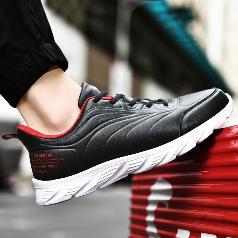 Men Casual Sneakers Shoes Anti-slip Low-top Outdoor Sports Shoes Men Lace-up Comfortable Soft Breathable Comfortable Shoes Men