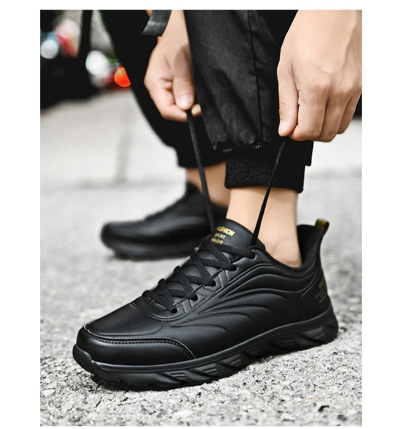Men Casual Sneakers Shoes Anti-slip Low-top Outdoor Sports Shoes Men Lace-up Comfortable Soft Breathable Comfortable Shoes Men