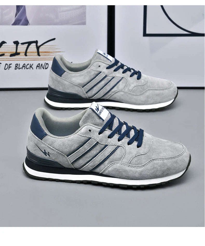 Men's casual shoes for sports and running, lightweight and soft soled, versatile and trendy men's shoes