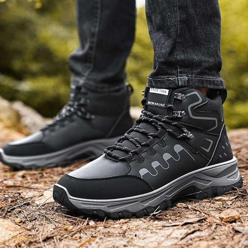 Men's Hiking Shoes with Rounded Toe Multi-color Soft Sole Anti-slip High-quality Brand Model Suitable for Sports Activities