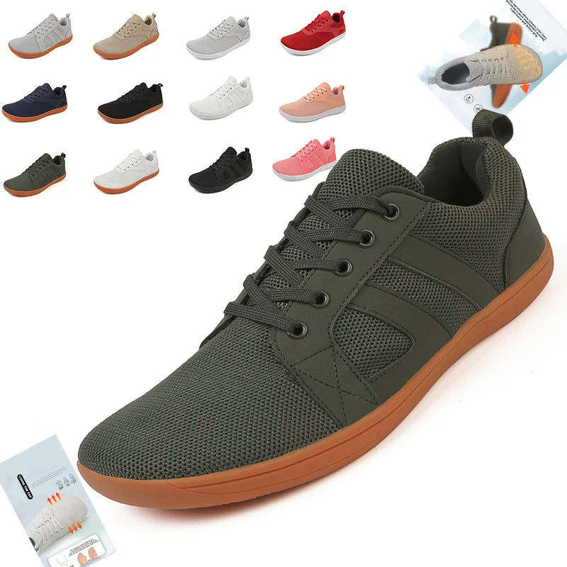 Wide-toed Shoes Men's Fashion Simple Casual Sports Shoes Barefoot Shoes Women's Jogging Shoes Walking Shoes