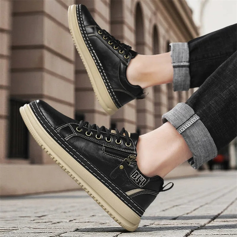 Casual sports shoes, versatile commuting shoes, thick soled students, trendy shoes for men,workwear shoes