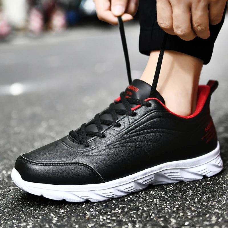 Men Casual Sneakers Shoes Anti-slip Low-top Outdoor Sports Shoes Men Lace-up Comfortable Soft Breathable Comfortable Shoes Men