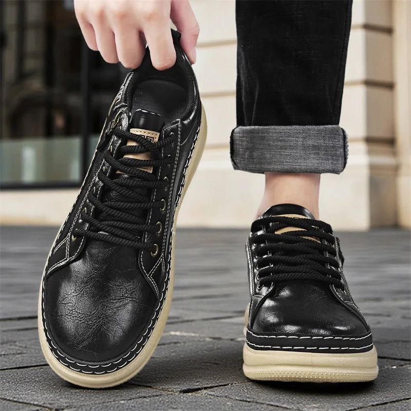 Casual sports shoes, versatile commuting shoes, thick soled students, trendy shoes for men,workwear shoes