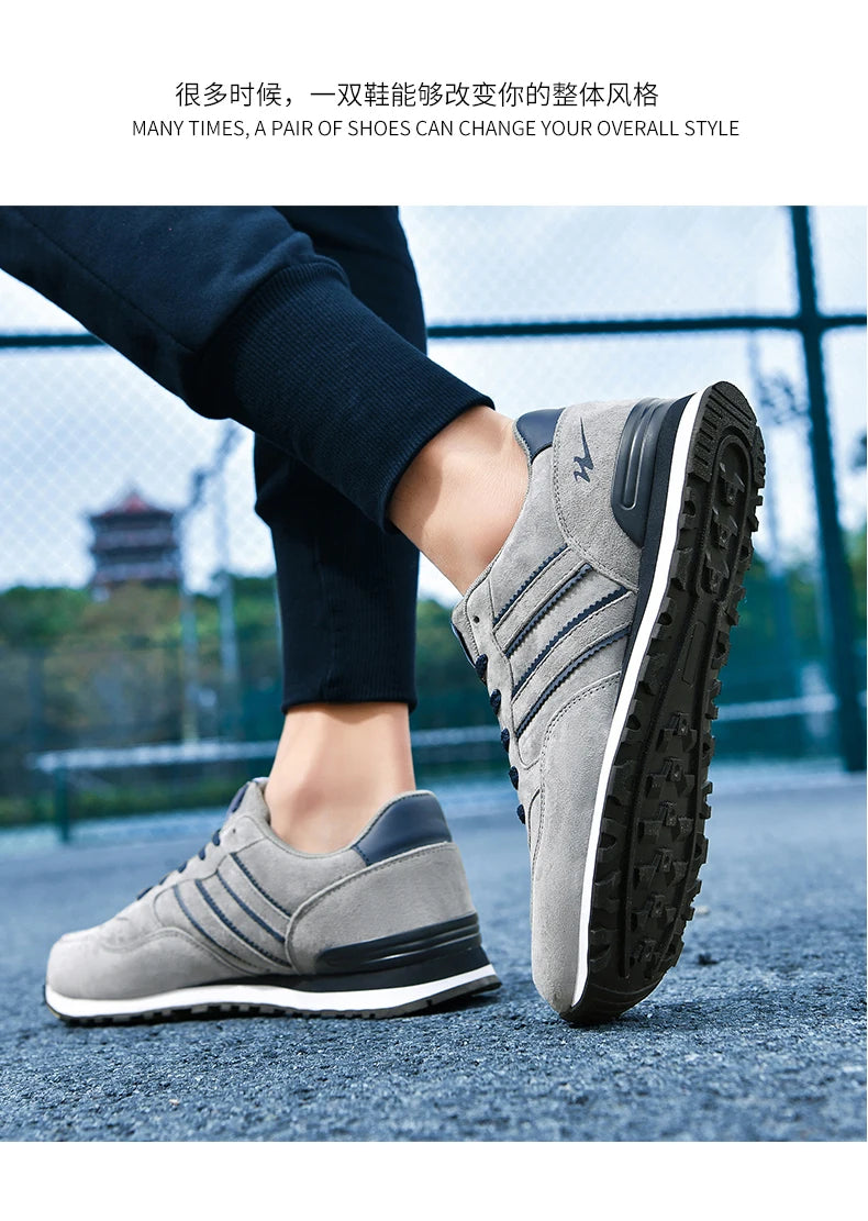 Men's casual shoes for sports and running, lightweight and soft soled, versatile and trendy men's shoes