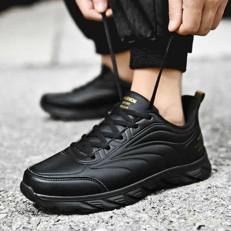 Men Casual Sneakers Shoes Anti-slip Low-top Outdoor Sports Shoes Men Lace-up Comfortable Soft Breathable Comfortable Shoes Men