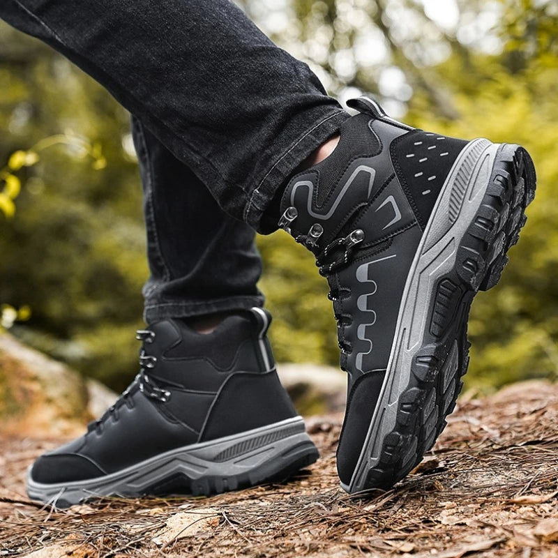 Men's Hiking Shoes with Rounded Toe Multi-color Soft Sole Anti-slip High-quality Brand Model Suitable for Sports Activities