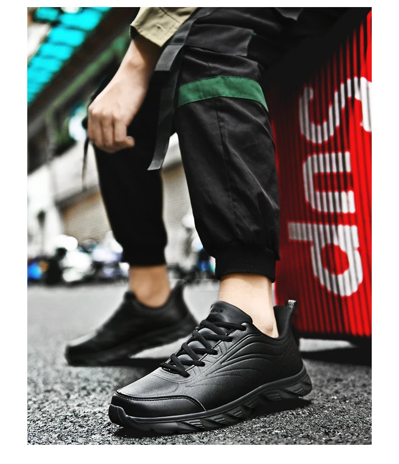 Men Casual Sneakers Shoes Anti-slip Low-top Outdoor Sports Shoes Men Lace-up Comfortable Soft Breathable Comfortable Shoes Men