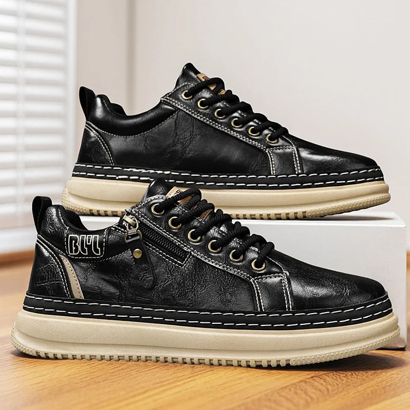 Casual sports shoes, versatile commuting shoes, thick soled students, trendy shoes for men,workwear shoes