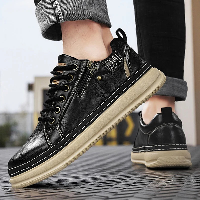 Casual sports shoes, versatile commuting shoes, thick soled students, trendy shoes for men,workwear shoes