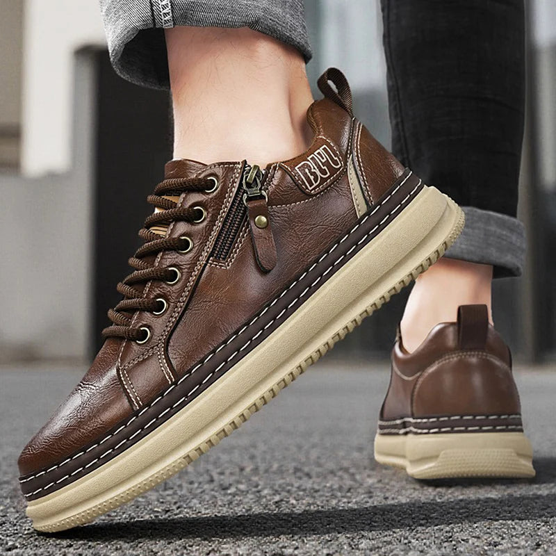 Casual sports shoes, versatile commuting shoes, thick soled students, trendy shoes for men,workwear shoes