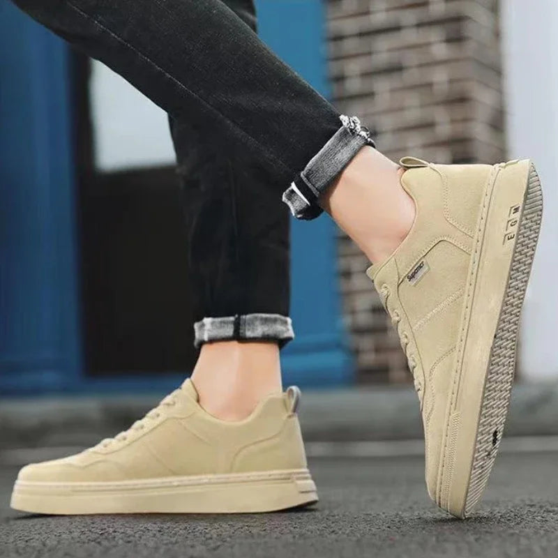 Men's Sport Shoes Luxury Leather Casual Shoes for Men Trend All-match Board Shoes Versatile Men's Sneakers Tenis Masculino