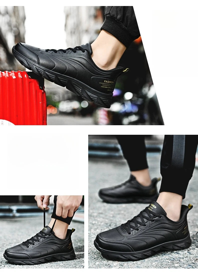 Men Casual Sneakers Shoes Anti-slip Low-top Outdoor Sports Shoes Men Lace-up Comfortable Soft Breathable Comfortable Shoes Men