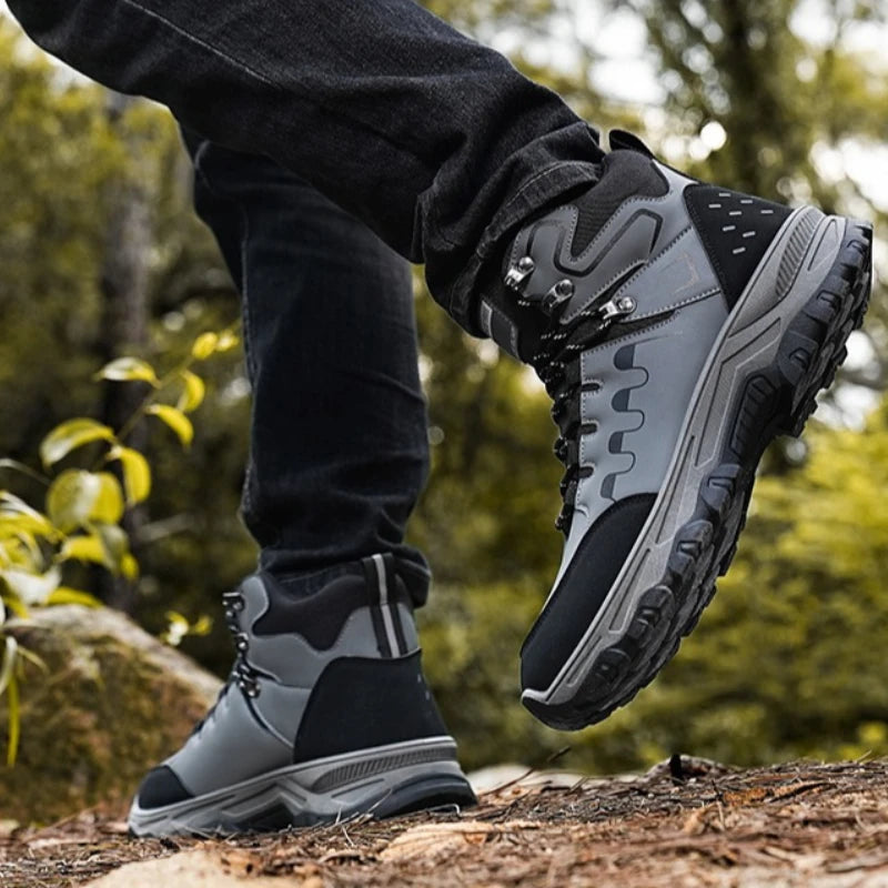 Men's Hiking Shoes with Rounded Toe Multi-color Soft Sole Anti-slip High-quality Brand Model Suitable for Sports Activities