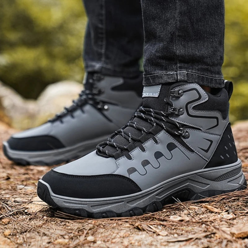 Men's Hiking Shoes with Rounded Toe Multi-color Soft Sole Anti-slip High-quality Brand Model Suitable for Sports Activities