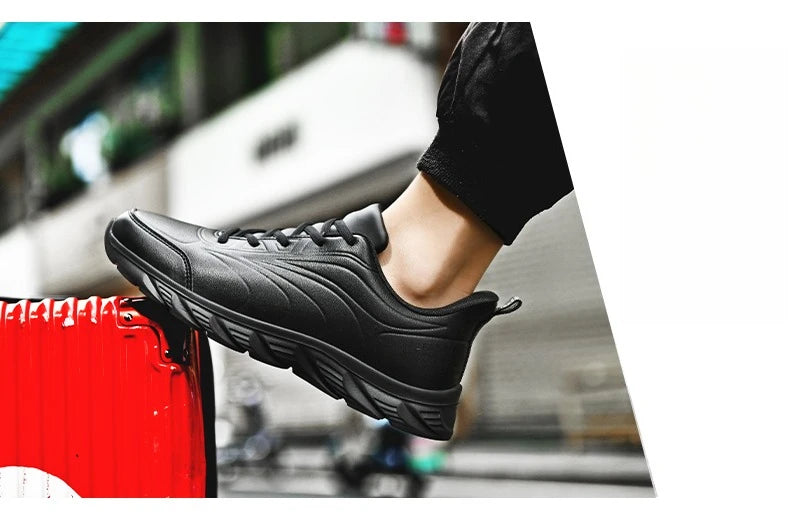 Men Casual Sneakers Shoes Anti-slip Low-top Outdoor Sports Shoes Men Lace-up Comfortable Soft Breathable Comfortable Shoes Men