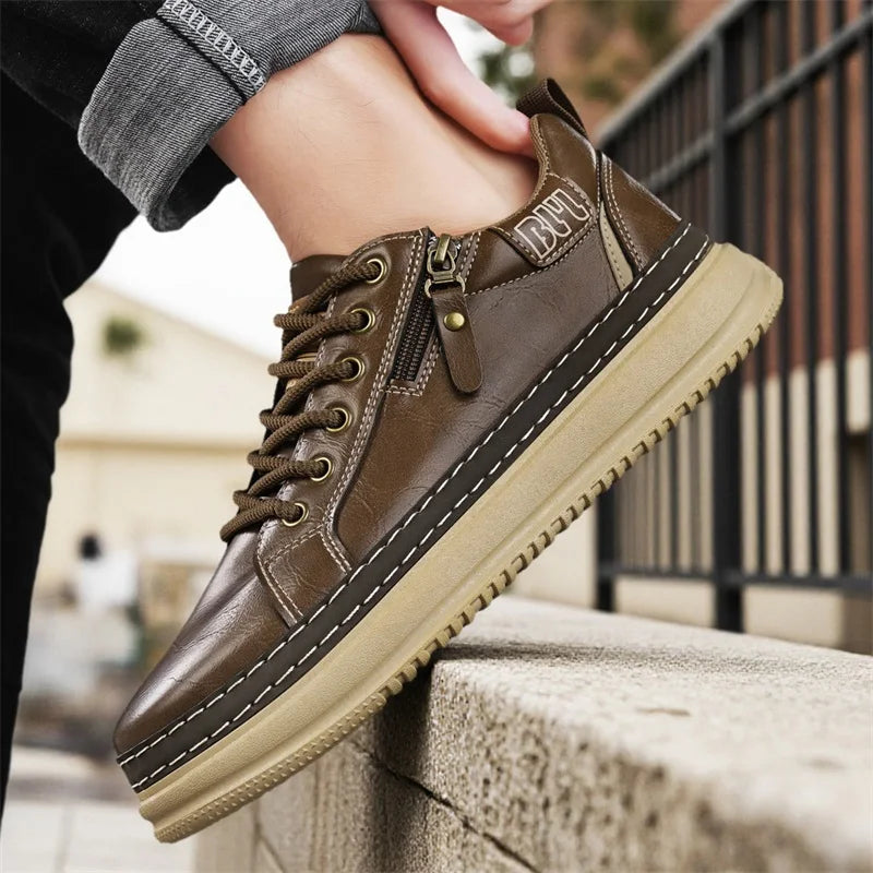 Casual sports shoes, versatile commuting shoes, thick soled students, trendy shoes for men,workwear shoes