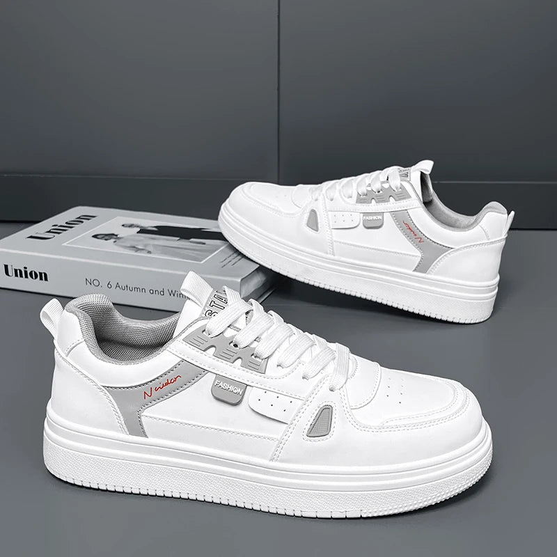 Men's shoes: Breathable, trendy, versatile, thick-soled white sneakers, sportswear, casual shoes, and board shoes