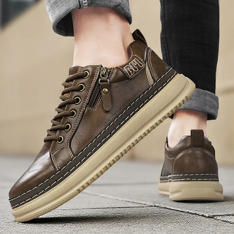 Casual sports shoes, versatile commuting shoes, thick soled students, trendy shoes for men,workwear shoes