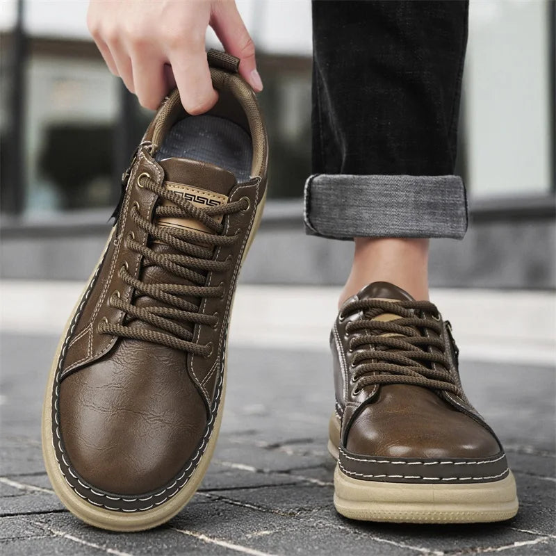 Casual sports shoes, versatile commuting shoes, thick soled students, trendy shoes for men,workwear shoes