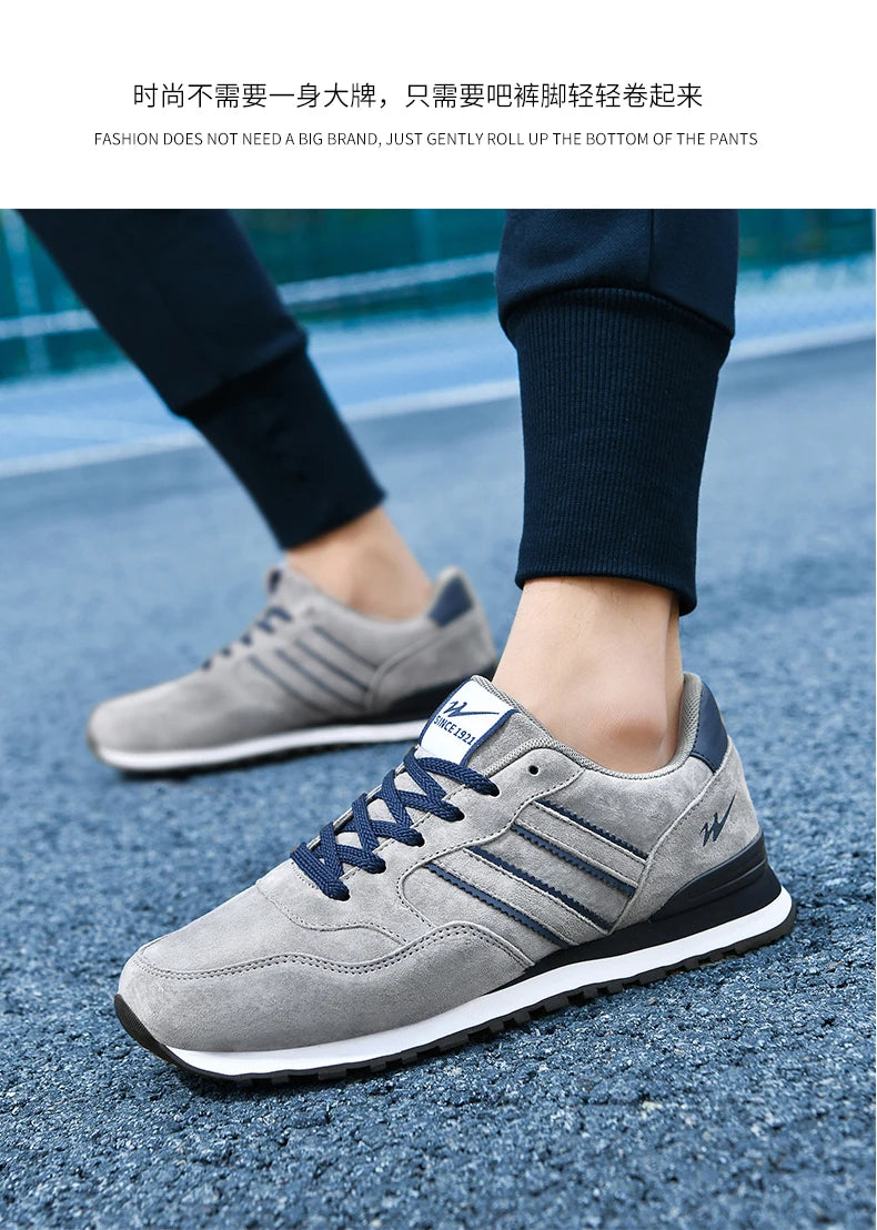 Men's casual shoes for sports and running, lightweight and soft soled, versatile and trendy men's shoes