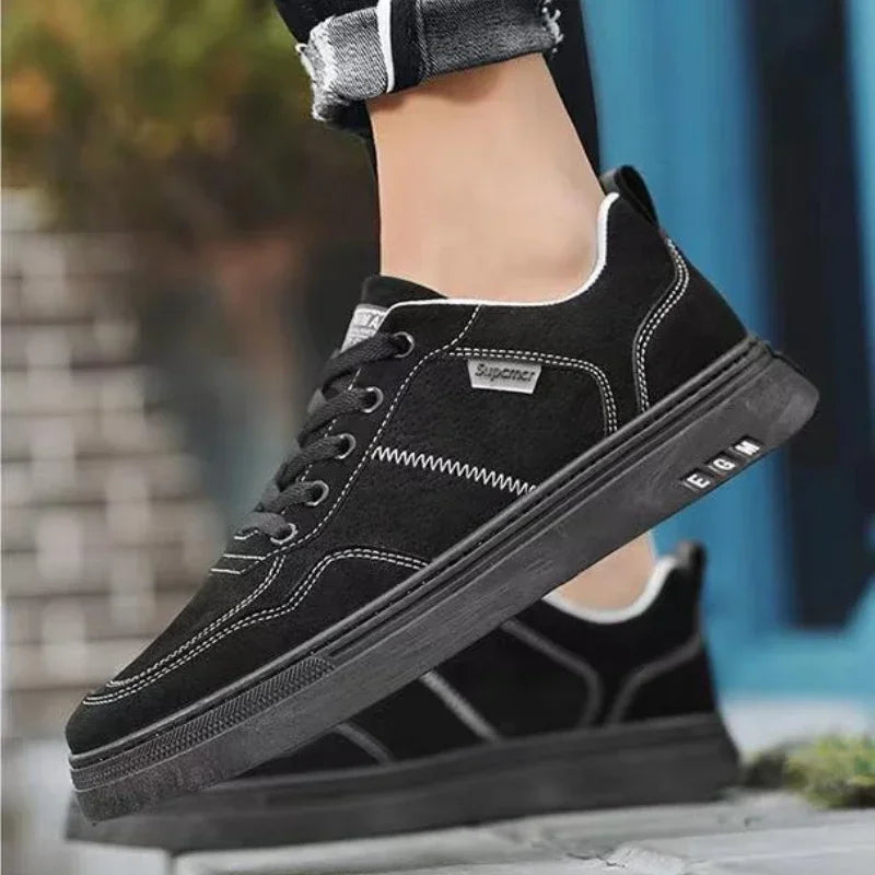 Men's Sport Shoes Luxury Leather Casual Shoes for Men Trend All-match Board Shoes Versatile Men's Sneakers Tenis Masculino