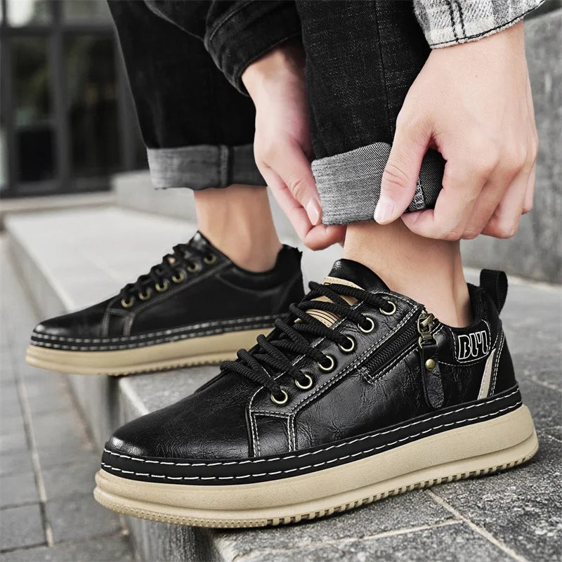 Casual sports shoes, versatile commuting shoes, thick soled students, trendy shoes for men,workwear shoes