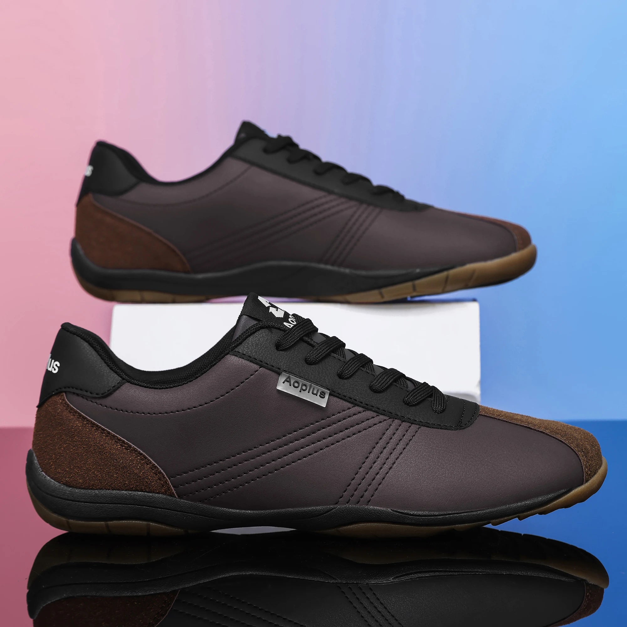 Fashionable Men's Sport Casual shoes, Minimalist Men's and Women's Outdoor Sport casual shoes, durable large size white and blue